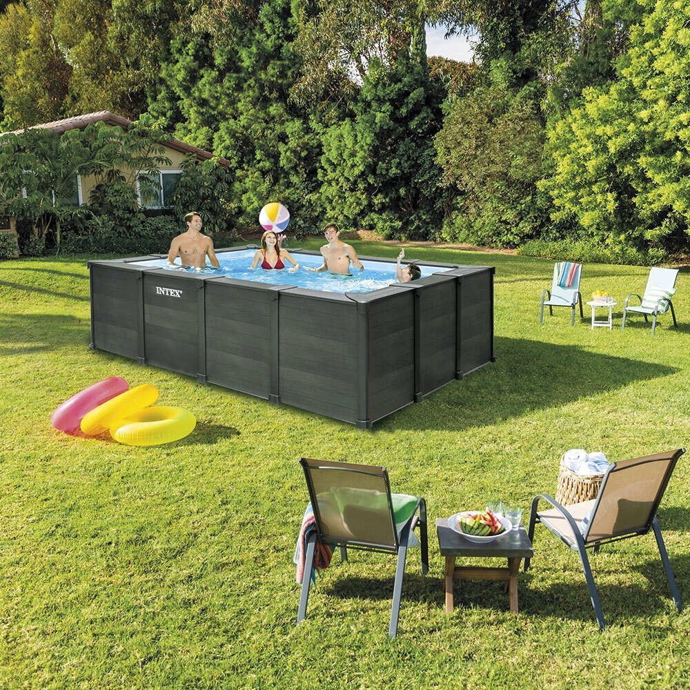 piscine graphite rectangulaire 4,00 x 3,00 x 1,24 m - Laty Machine piscine graphite rectangulaire 4,00 x 3,00 x 1,24 m