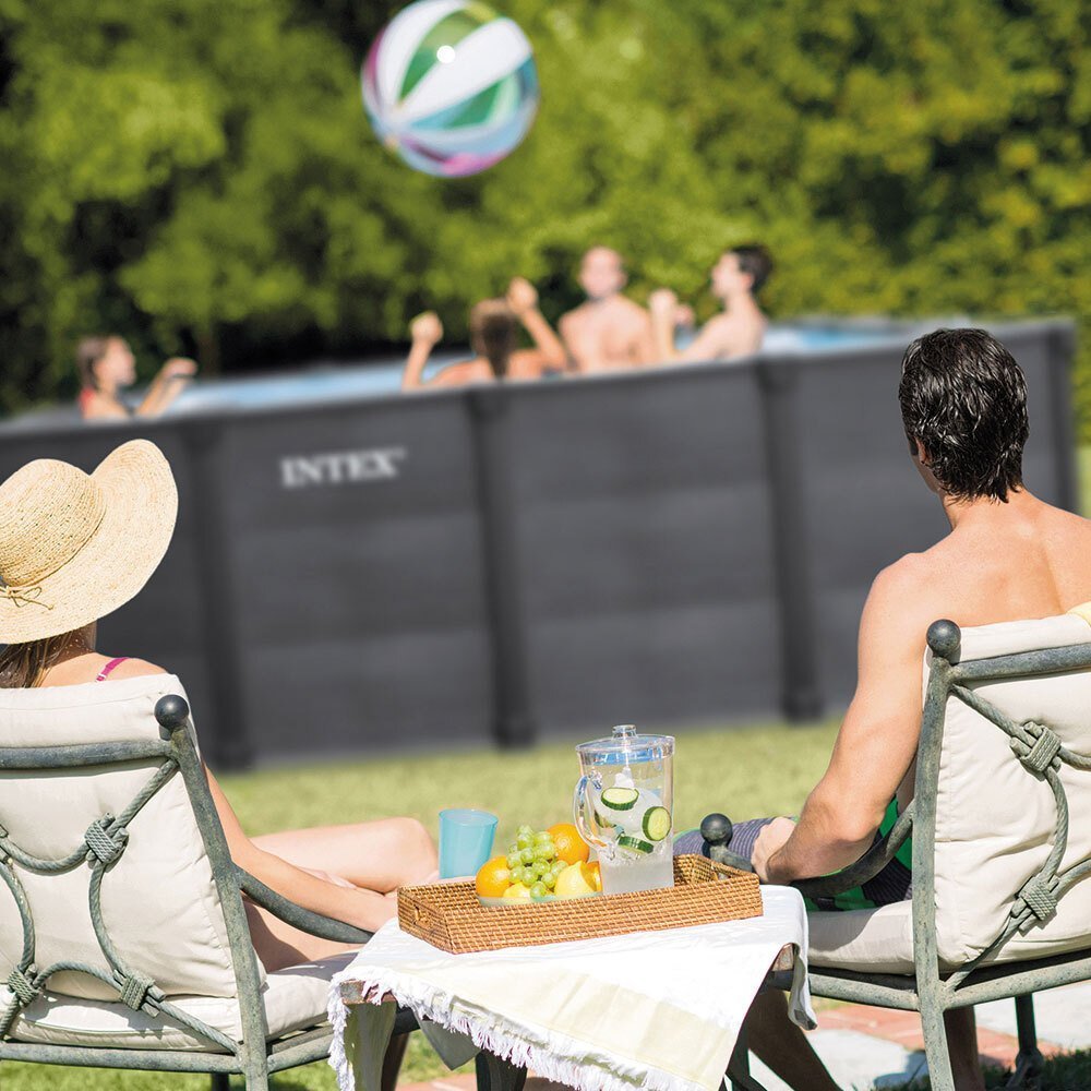 piscine graphite rectangulaire 4,00 x 3,00 x 1,24 m - Laty Machine piscine graphite rectangulaire 4,00 x 3,00 x 1,24 m