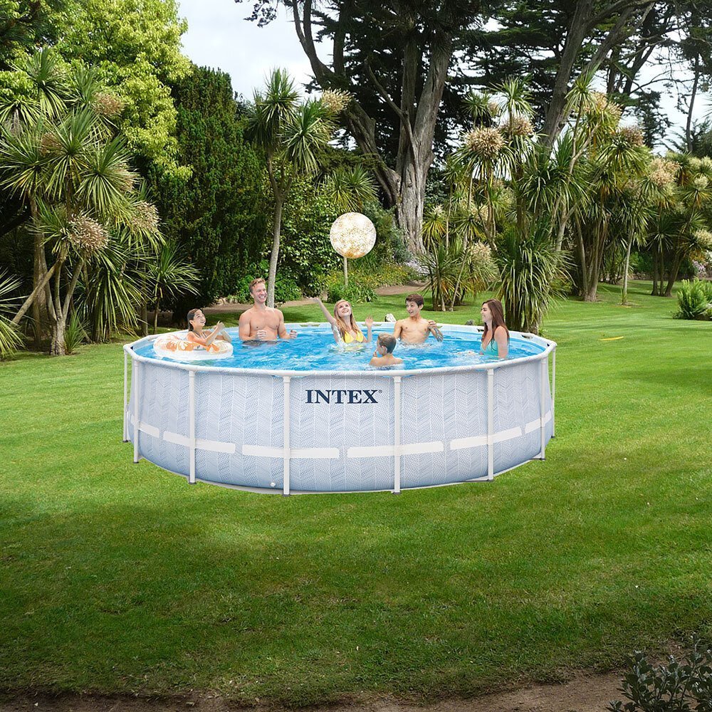 piscine chevron ronde 4,88 x 1,22 m - Laty Machine piscine chevron ronde 4,88 x 1,22 m