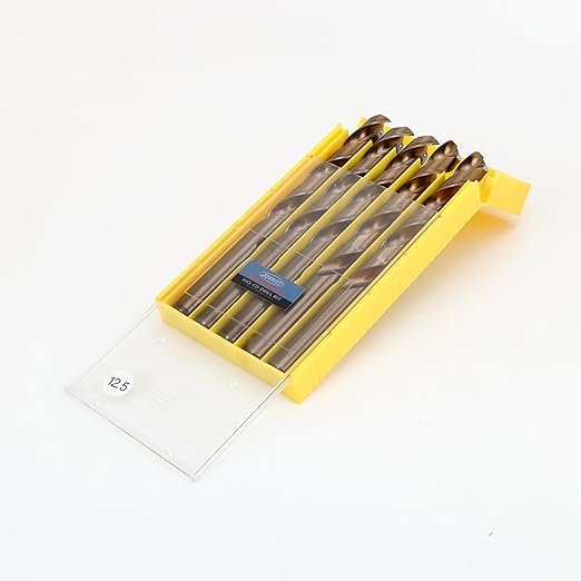 1/2 inch(12.5mm) cobalt drill bits, m35 hss high speed steel for drill/driver stainless steel heavy duty twist steel drill bits, 5pcs - Laty Machine 1/2 inch(12.5mm) cobalt drill bits, m35 hss high speed steel for drill/driver stainless steel heavy duty twist steel drill bits, 5pcs