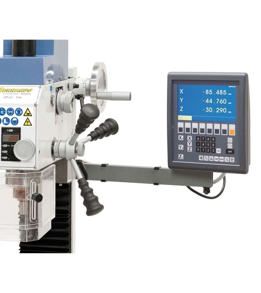 perceuse fraiseuse bernardo kf25pro avec avance et affichage digital 3 axes - Laty Machine perceuse fraiseuse bernardo kf25pro avec avance et affichage digital 3 axes