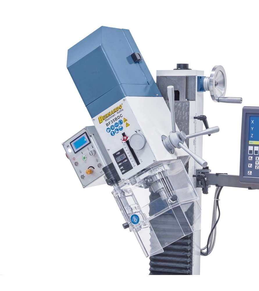 perceuse fraiseuse métal bernardo bf35bdc avec avance automatique et affichage digital 3 axes - Laty Machine perceuse fraiseuse métal bernardo bf35bdc avec avance automatique et affichage digital 3 axes