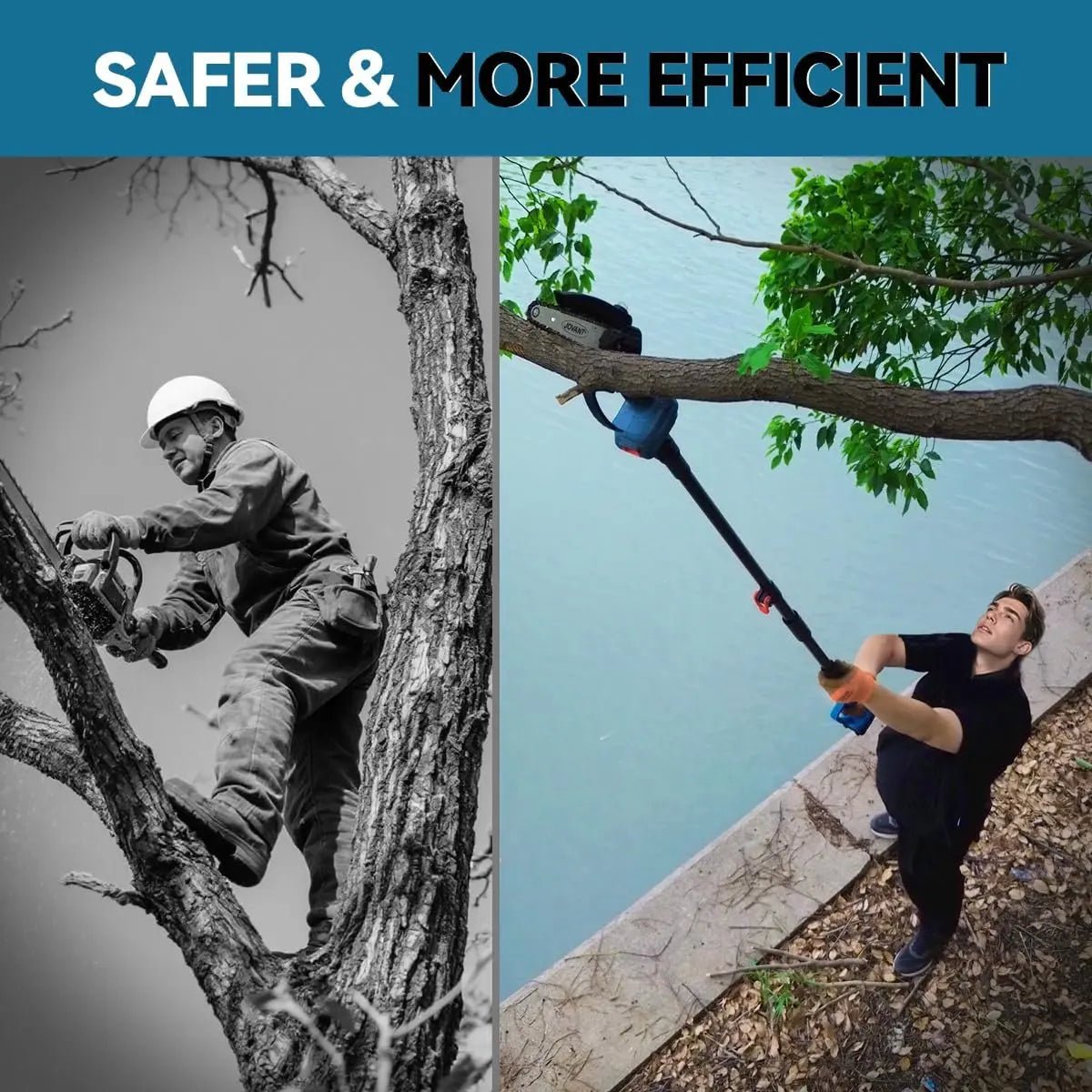 6 inch electric pole saws for tree trimming, 2 in 1 cordless mini chainsaw, pole saw battery powered with dual batteries lightweight for women garden yard wood cutting - Laty Machine 6 inch electric pole saws for tree trimming, 2 in 1 cordless mini chainsaw, pole saw battery powered with dual batteries lightweight for women garden yard wood cutting