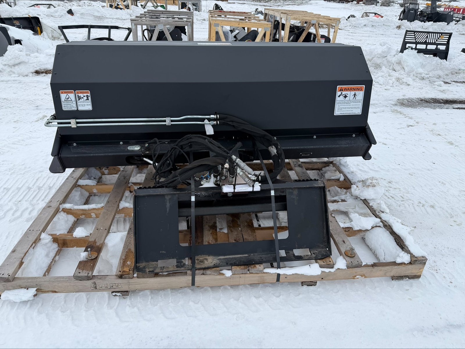 certified used1913 84" angle broom hd w/hydraulic angle ,695 + freight - Laty Machine certified used1913 84" angle broom hd w/hydraulic angle $6,695 + freight