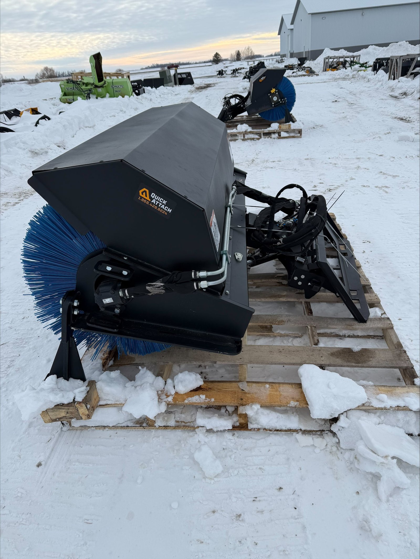 certified used1914 84" angle broom hd w/hydraulic angle ,695 + freight - Laty Machine certified used1914 84" angle broom hd w/hydraulic angle $6,695 + freight
